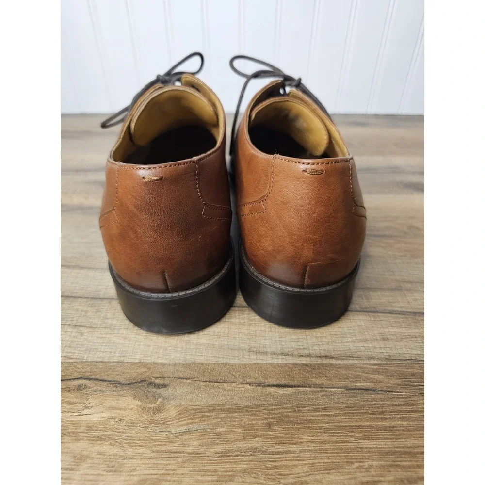 Cole Haan Hawthorne Plain Toe Oxford Shoes British Tan Leather Men's 10.5